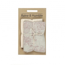 Rose Garden Tea Towel Pack Pink by Raine & Humble